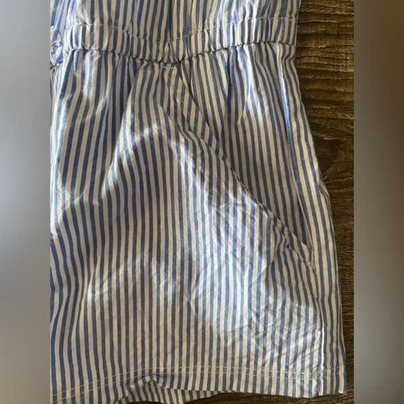 GIRLS blue and white striped romper - Picture 4 of 8